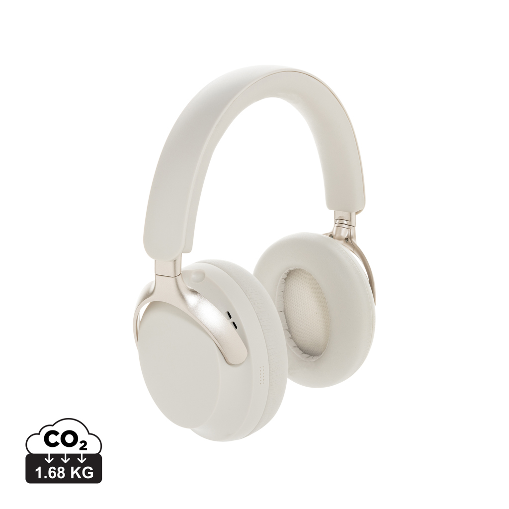 [KX080954] Casque ANC en plastique recyclé RCS Soundpro (blanc)