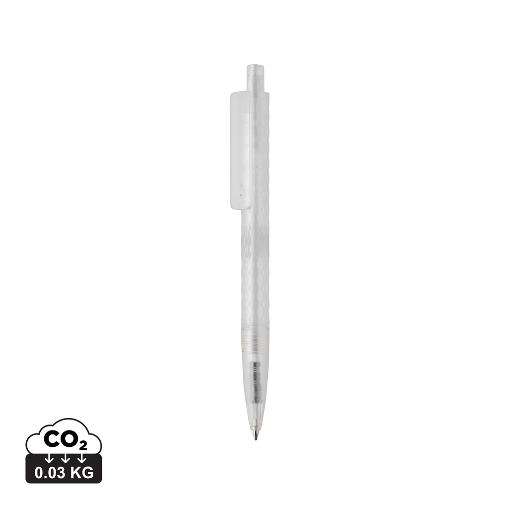 [KX149473] Stylo X3 en plastique givré GRS (blanc)