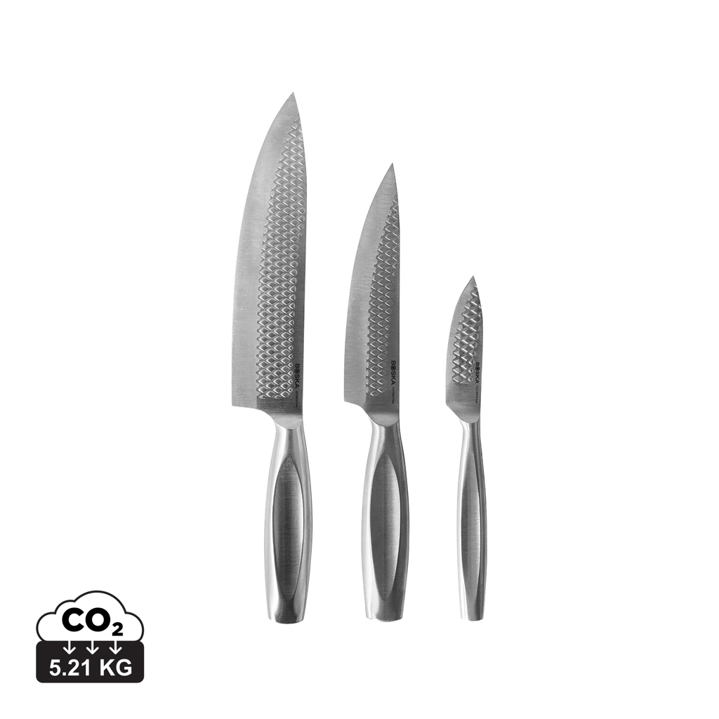 BOSKA Set de 3 couteaux de cuisine Monaco+
