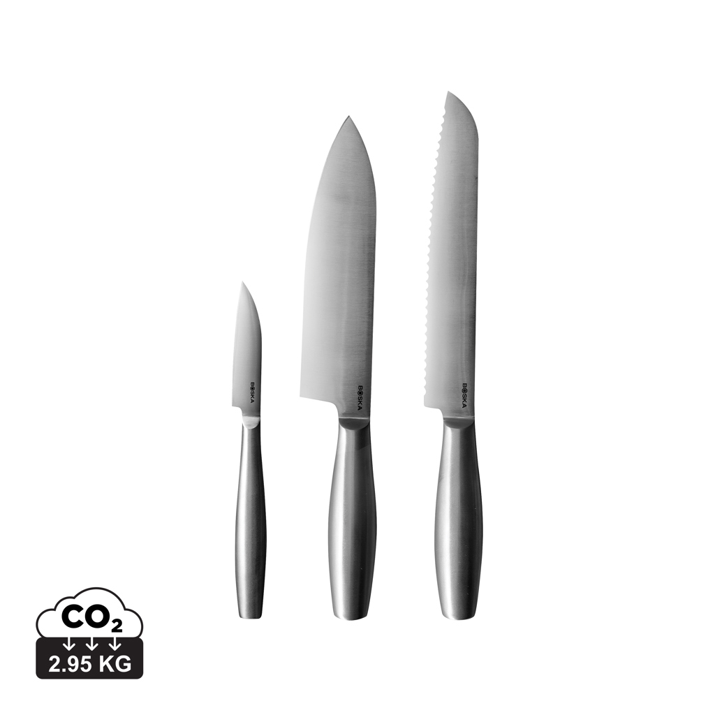 BOSKA Set de 3 couteaux de cuisine Copenhagen