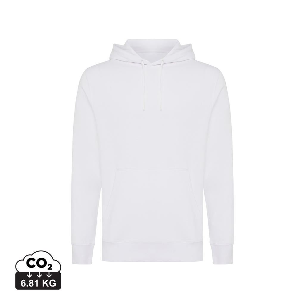 Sweater à capuche léger en coton recyclé Iqoniq Rila (jaune)