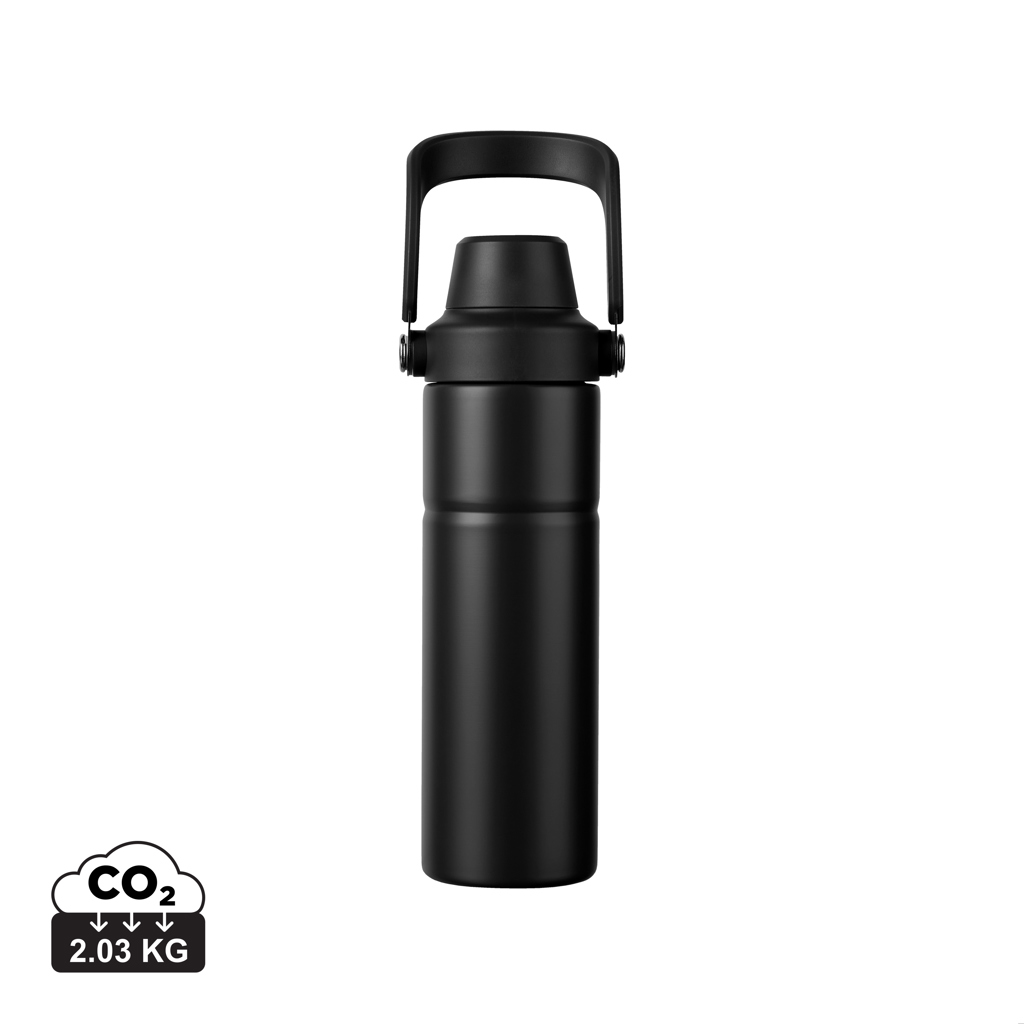 [KX1121076] VINGA Bouteille 600ml en acier recyclé RCS Baltimore Trek (noir)