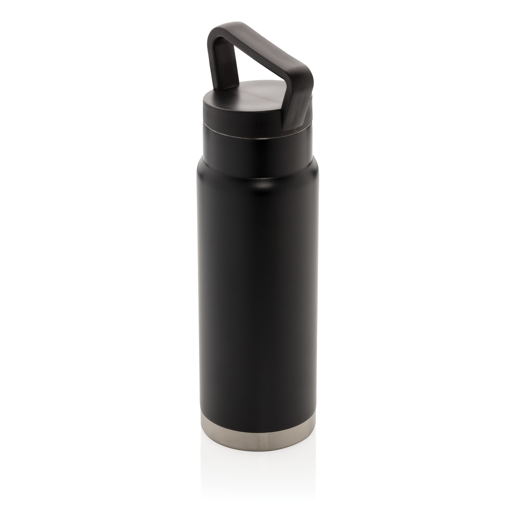 [KX114046] Bouteille isotherme étanche avec poignée (noir)