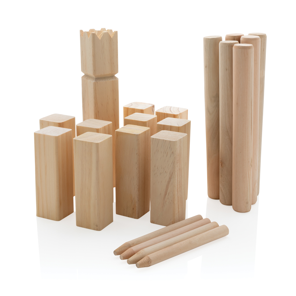 Jeu de Kubb en bois