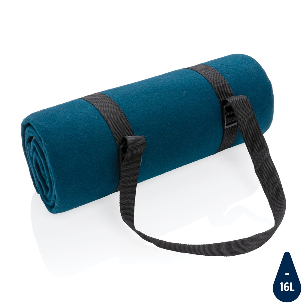 [KX020971] Couverture pique-nique en rPET Impact AWARE™ (bleu)