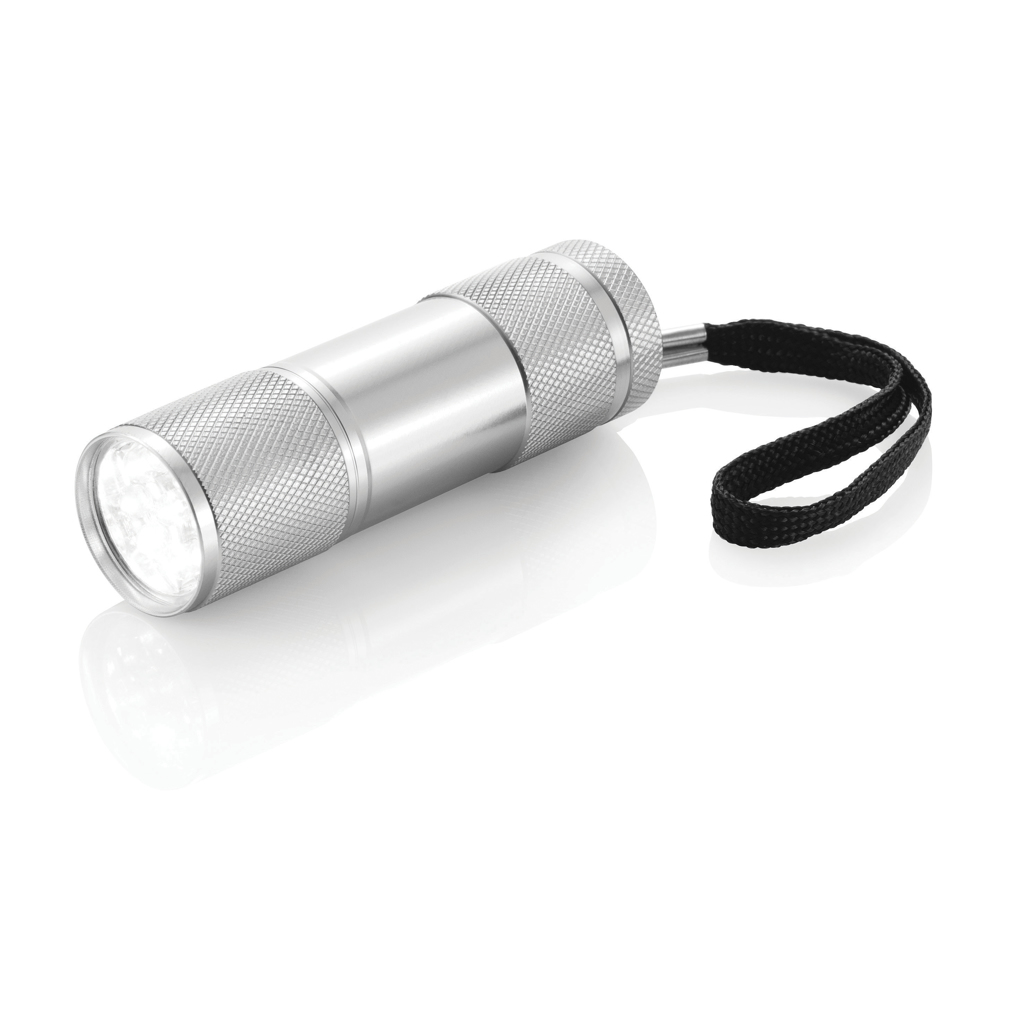 [KX050585] Lampe aluminium Quattro (argent)