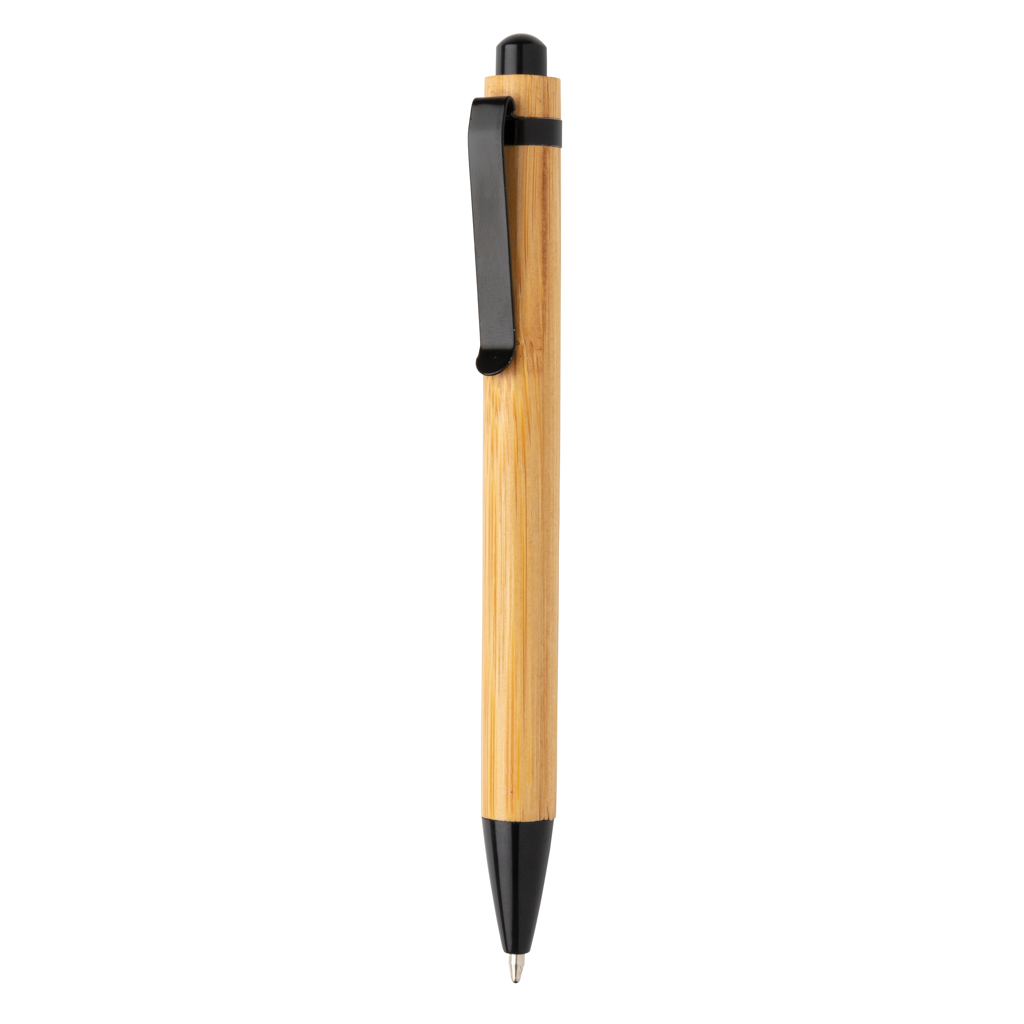 [KX140607] Stylo à bille en bambou (noir)