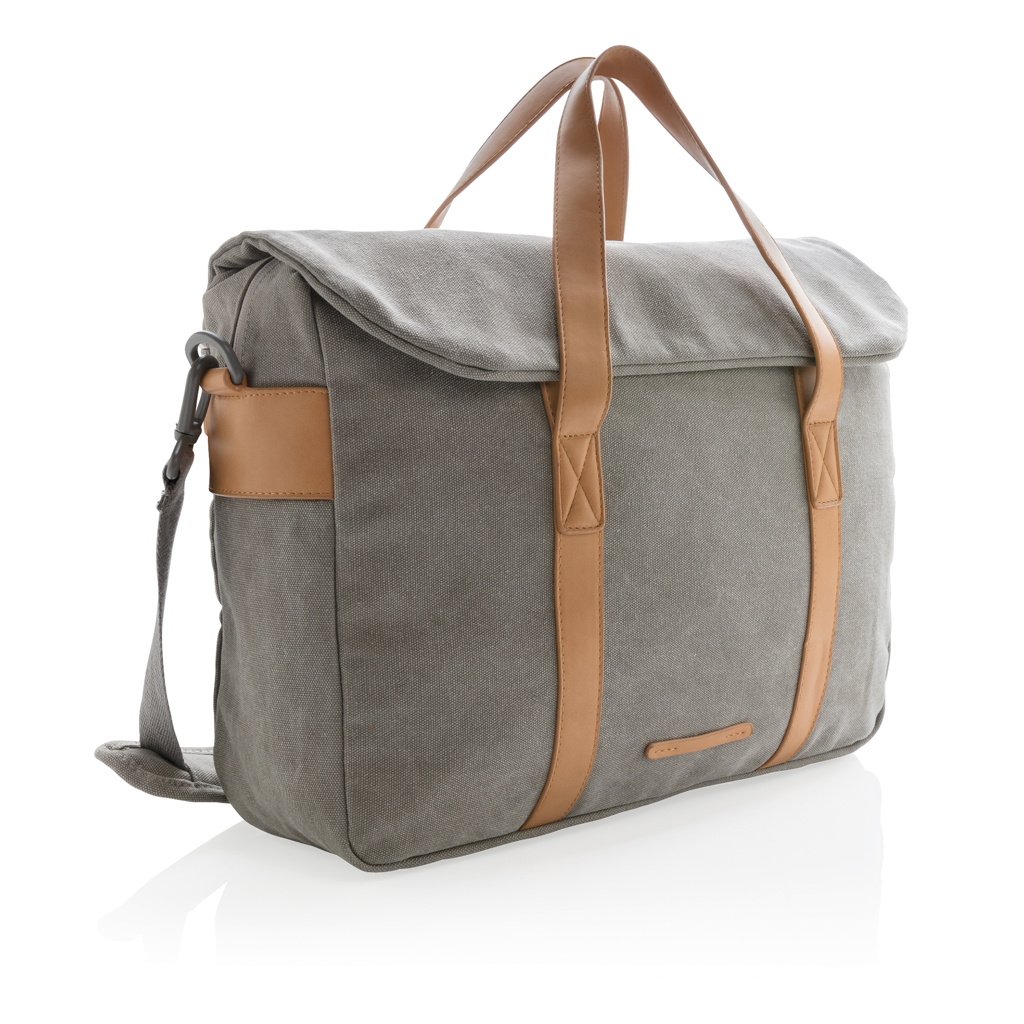 [KX101030] Sacoche en toile pour ordinateur 15" (gris)