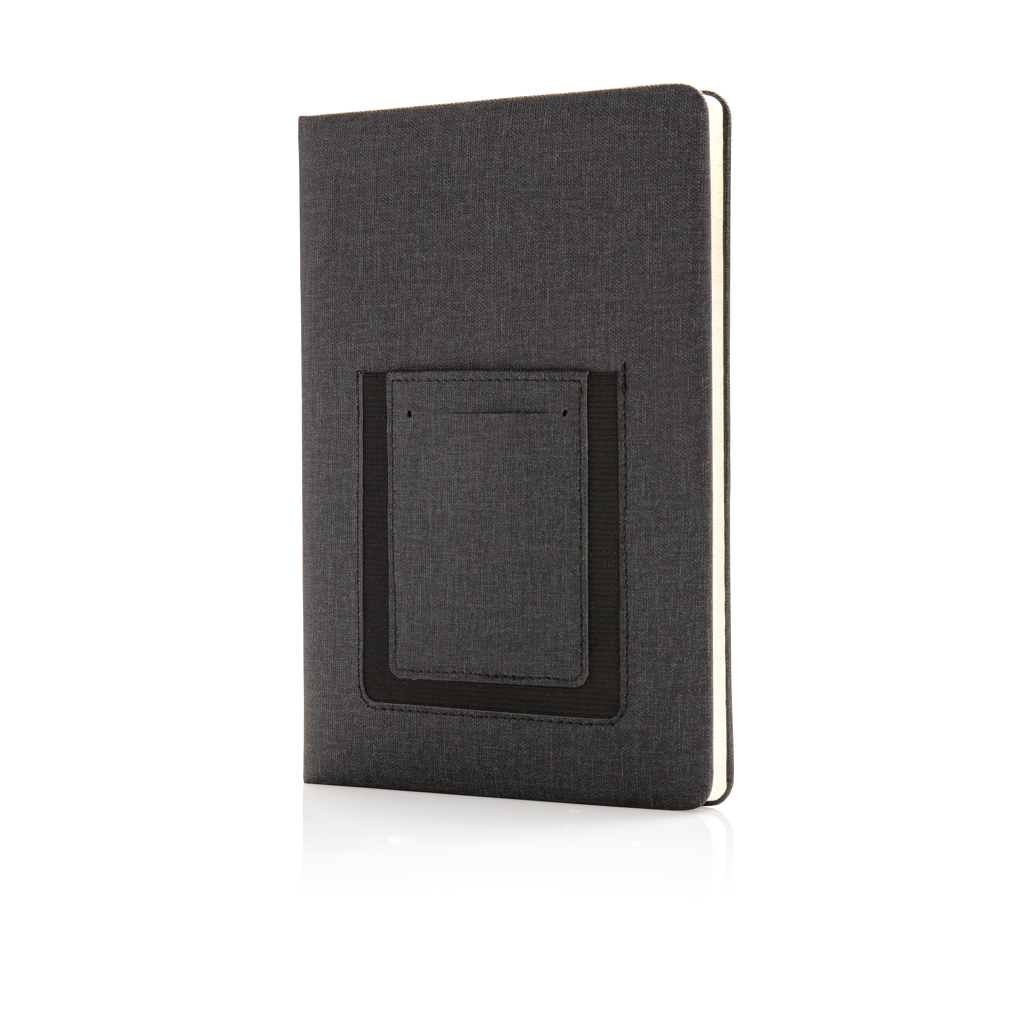 Carnet de notes A5 avec pochette téléphone