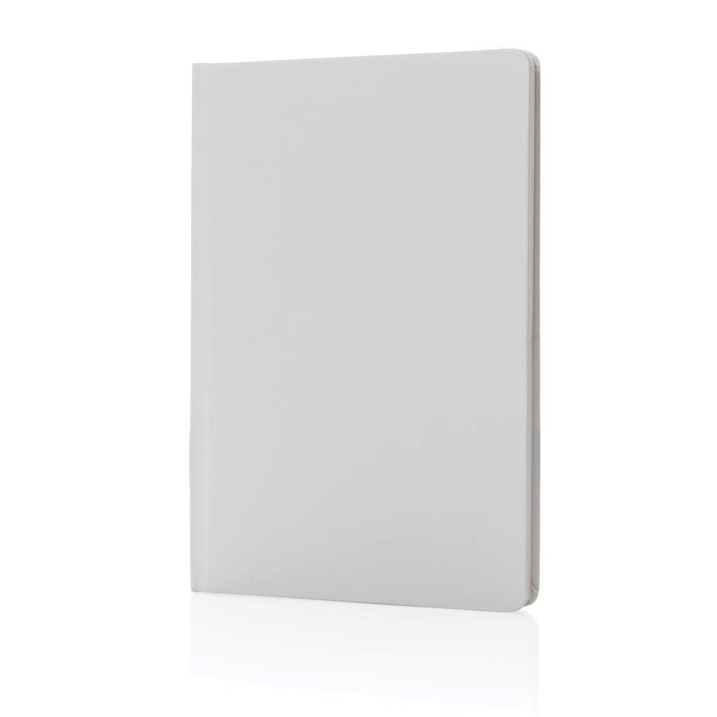 [KX120488] Carnet A5 à couverture rigide en papier de pierre IMPACT (blanc)