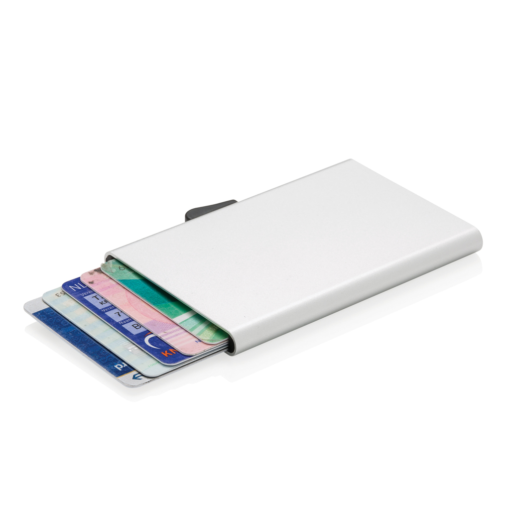 Porte-cartes en aluminium anti RFID C-Secure