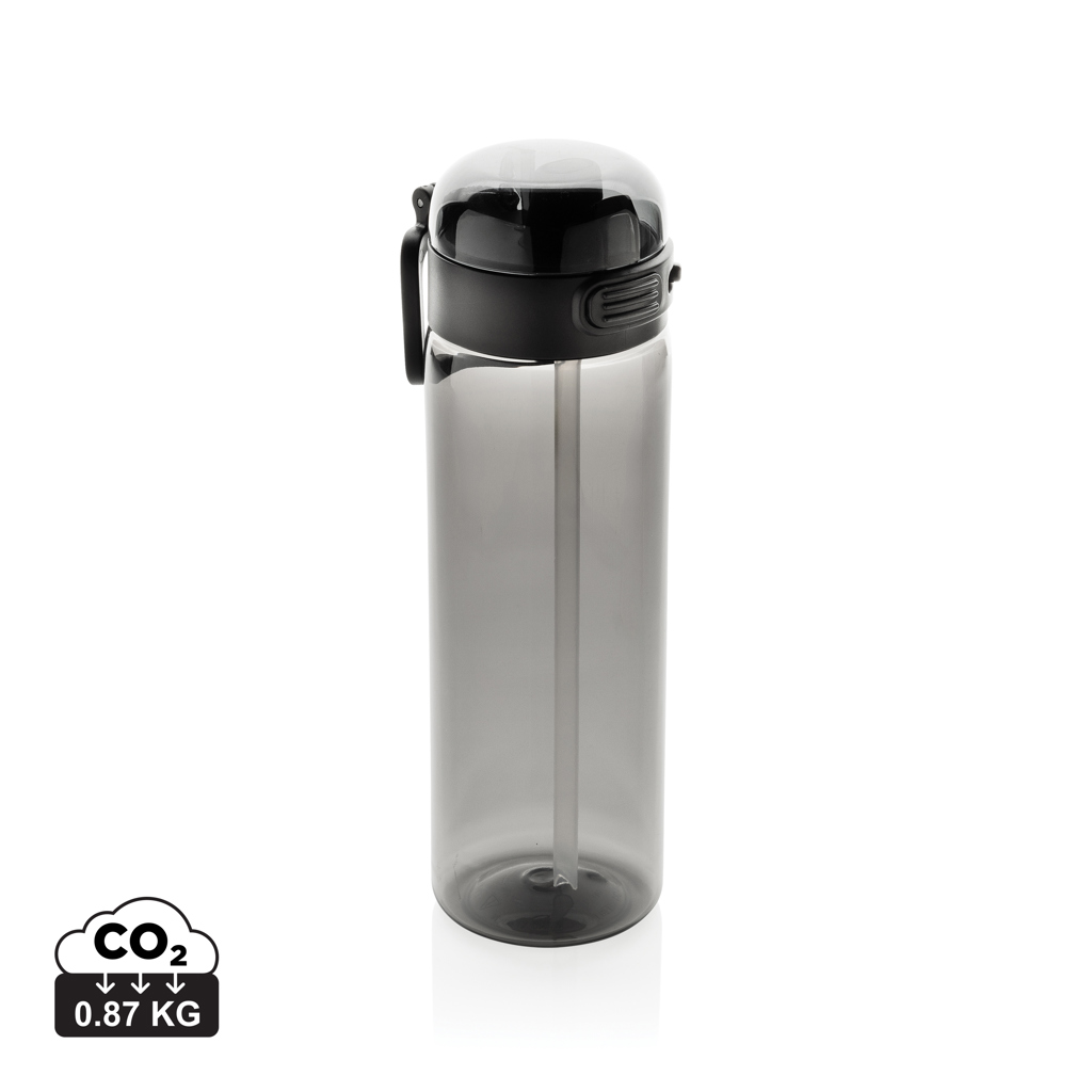 Bouteille d'eau étanche sport 800ml en rPET RCS SipnLock (blanc)