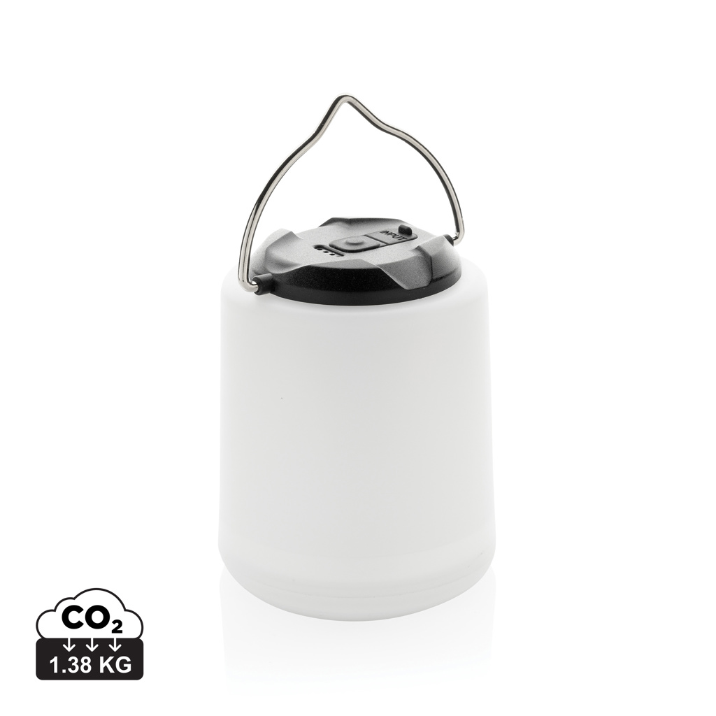 Lampe de table rechargeable en plastique recyclé RCS Limio