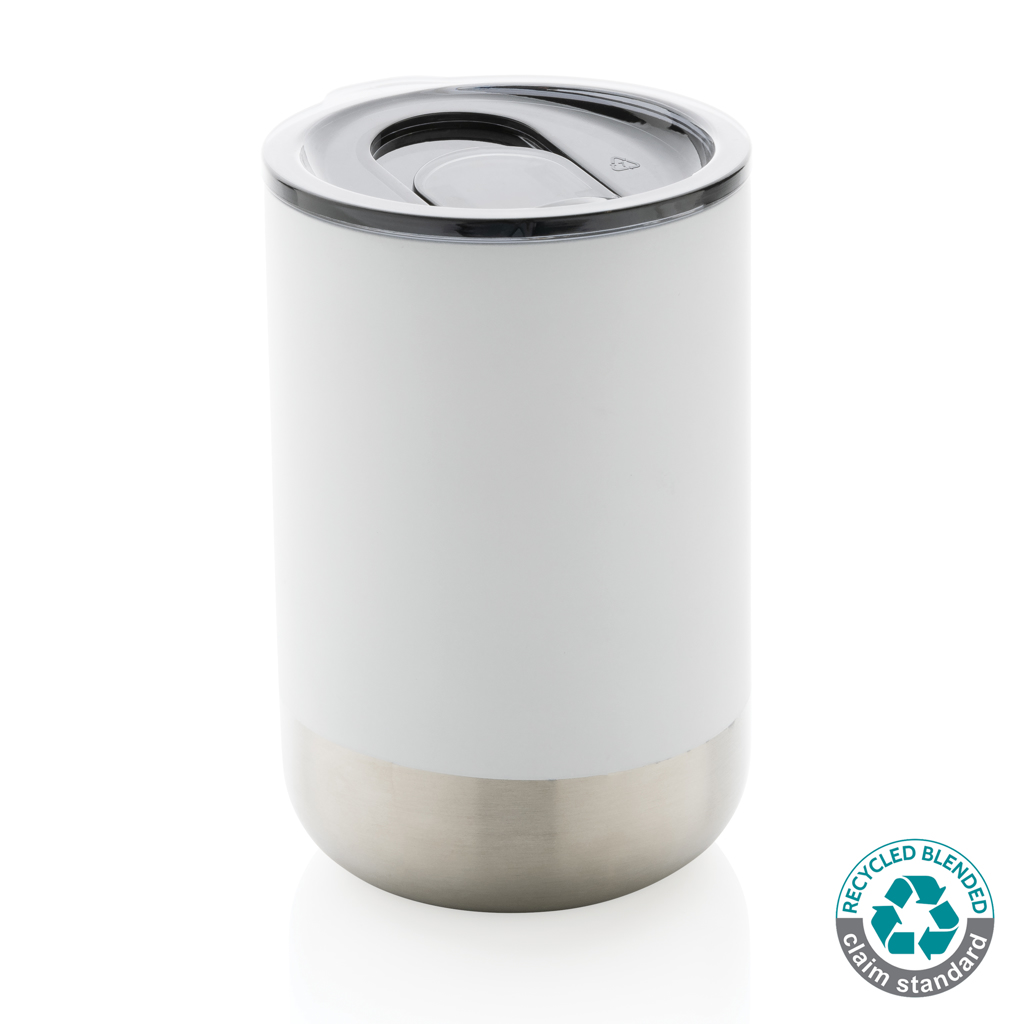 [KX114136] Mug en acier inoxydable recyclé RCS (blanc)