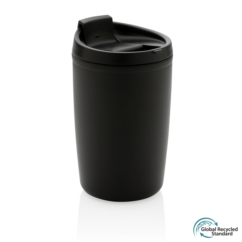 Mug en PP recyclé GRS avec couvercle à bascule