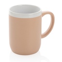 Mug en céramique avec bord blanc