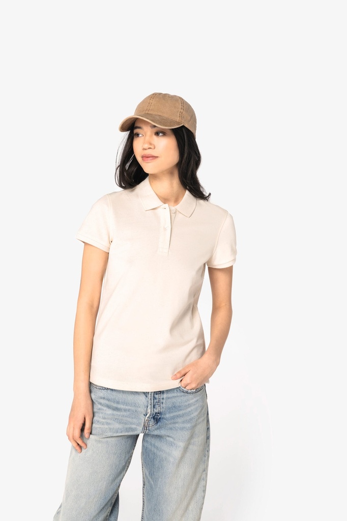 Polo écoresponsable maille piquée femme