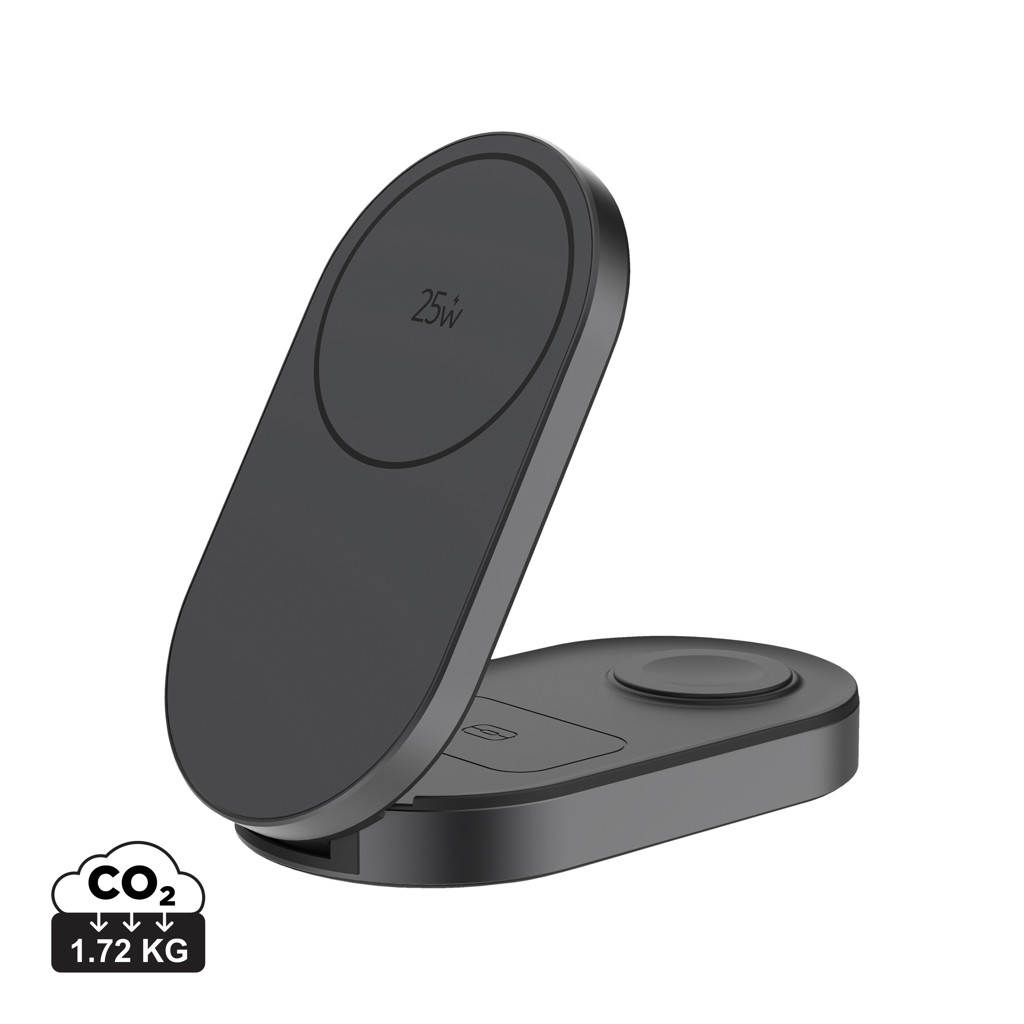 [KX092307] Chargeur 25W sans fil et pliable 3-en-1 Quantum