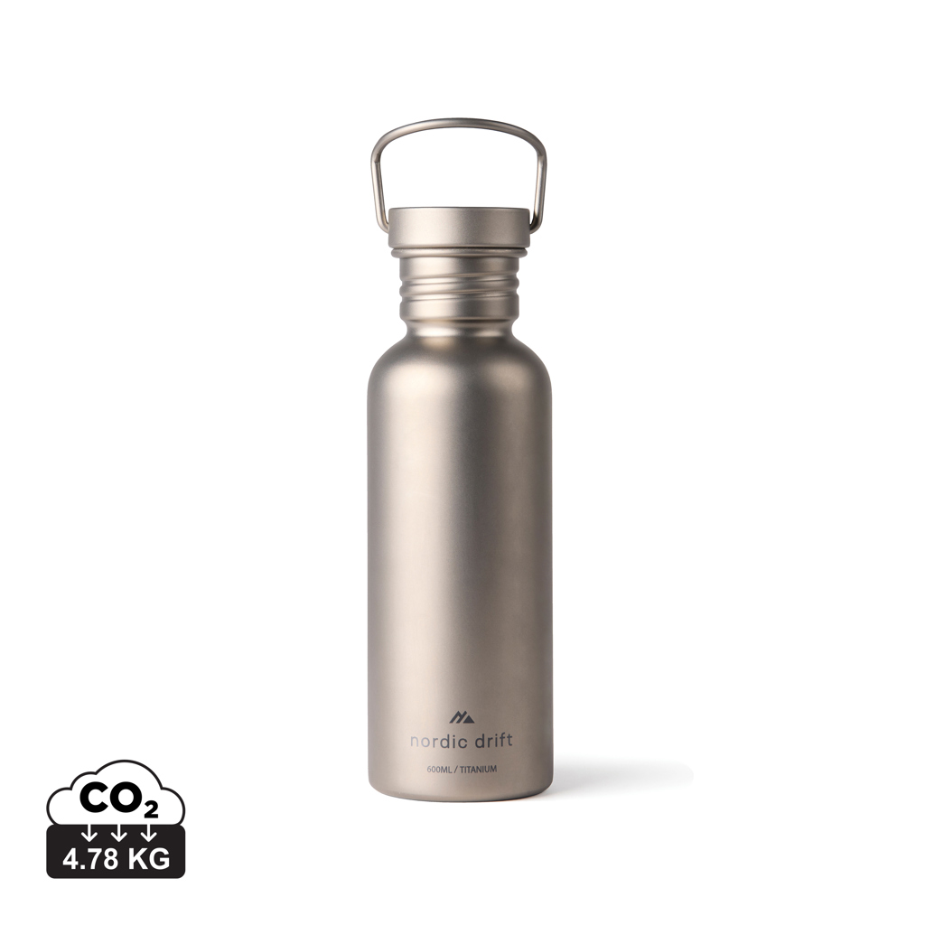 Bouteille d'eau 600ml ultra légère titane Nordic Drift Trail