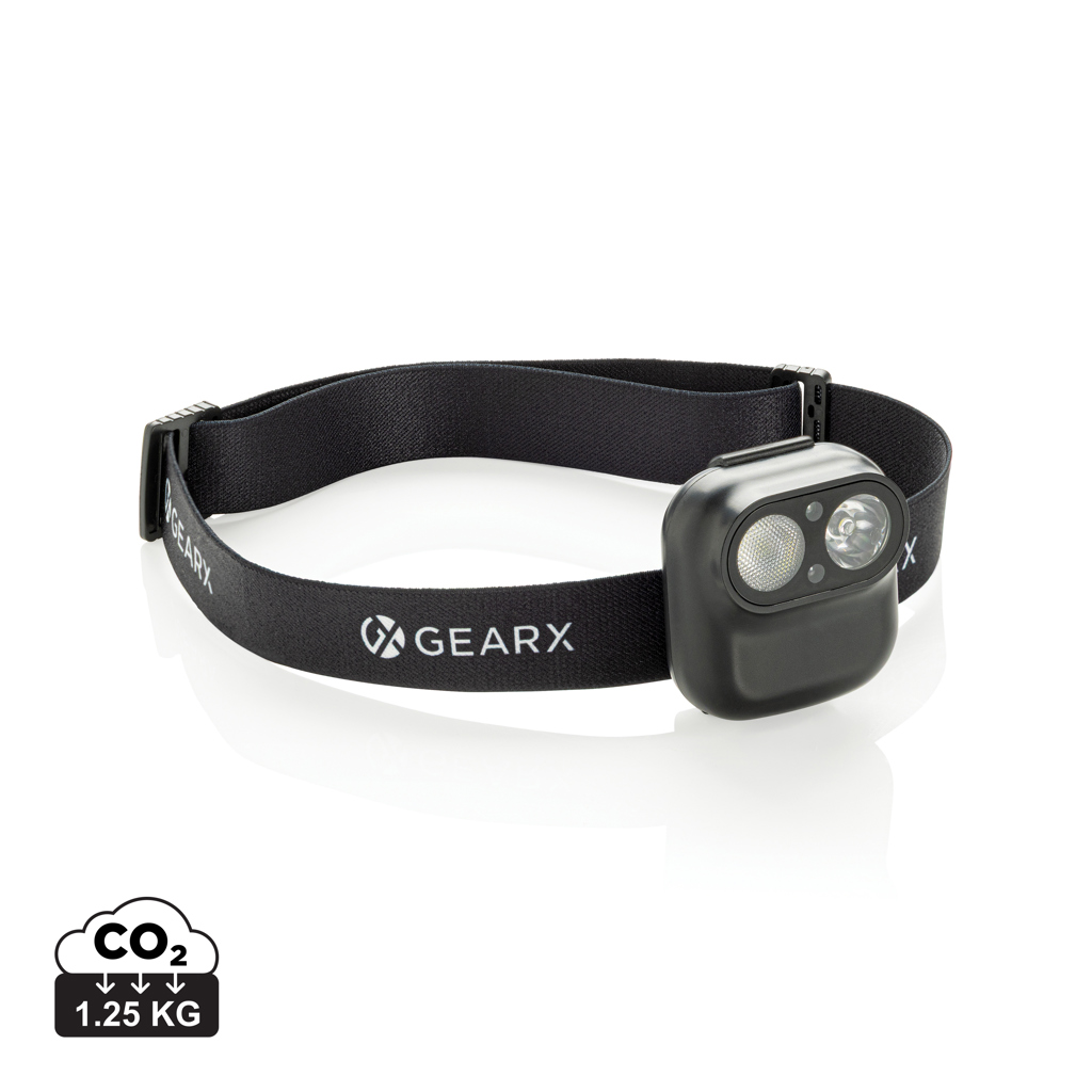 Lampe frontale avec capteur de mouvement en ABS RCS Gear X