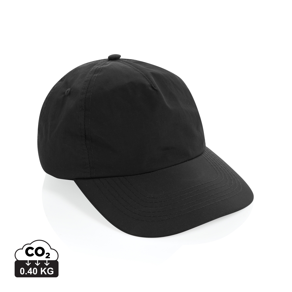 [KX1617252] Casquette de baseball à 5 panneaux en nylon RCS KENTO URBAN (noir)