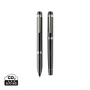 Coffret de stylos en acier recyclé Swiss Peak OSLO