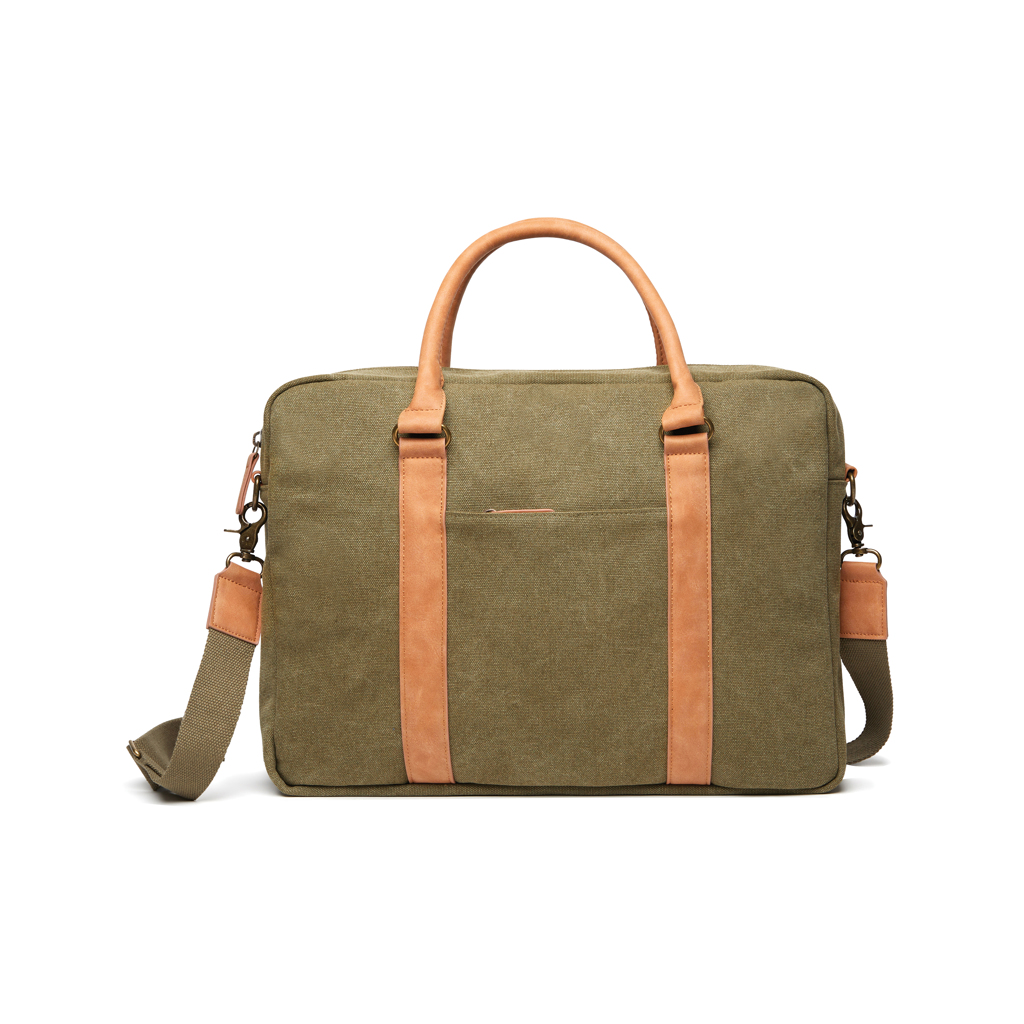 [KX102924] VINGA Sac pour ordinateur en toile Bosler (vert)