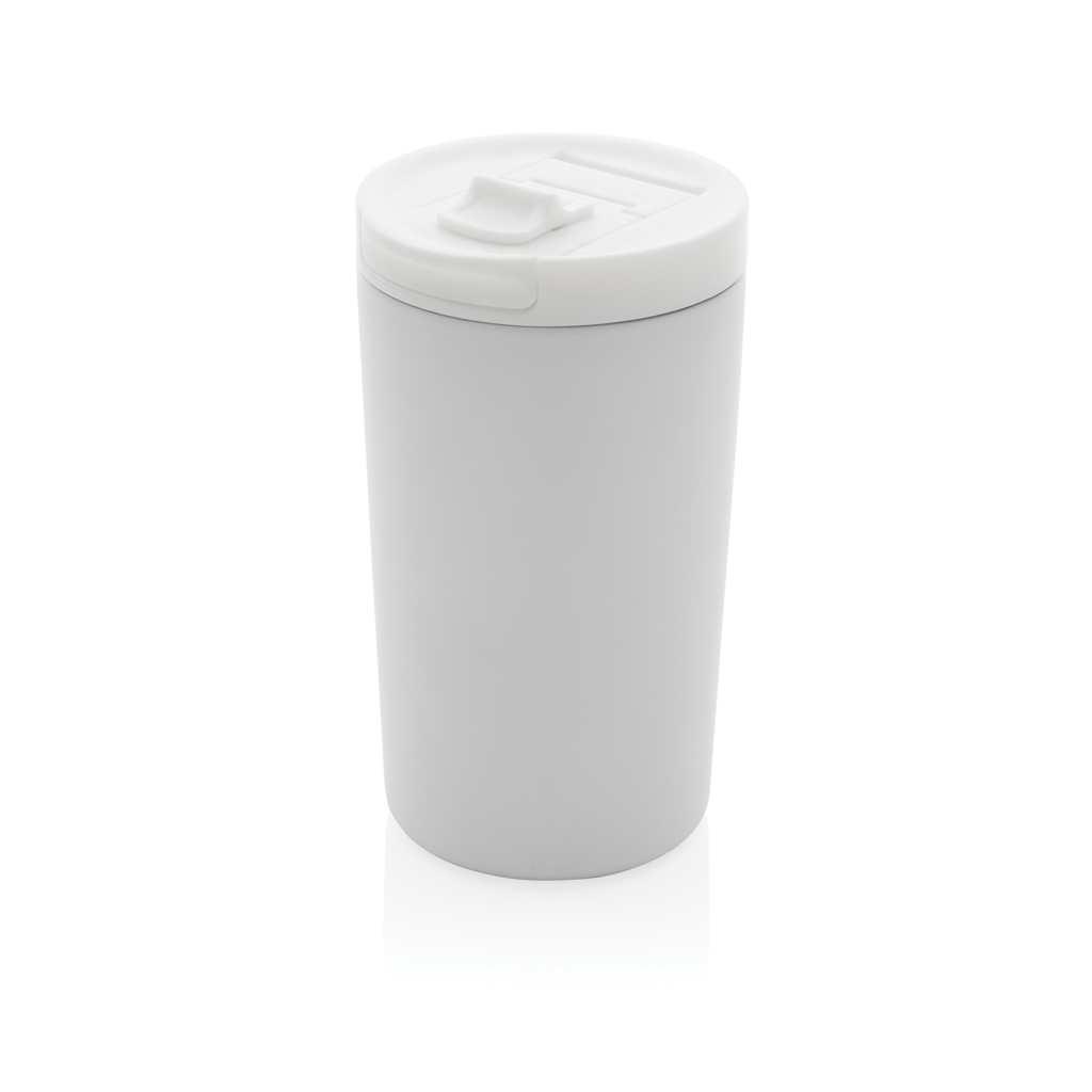 [KX115302] Mug 300ml isotherme et étanche en acier recyclé RCS (blanc)