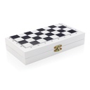 Jeu de société 3 en 1 dans une boîte en bois FSC®
