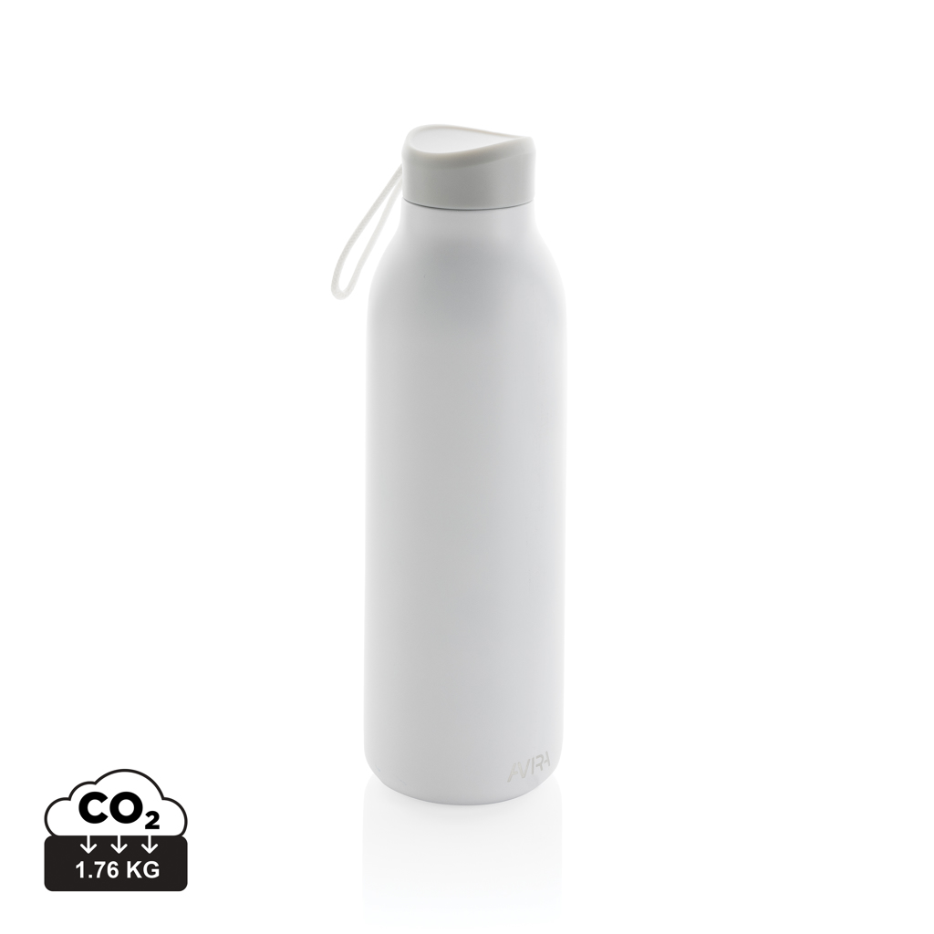 [KX115548] Bouteille isotherme 500ml Avira Avior en acier recyclé RCS (blanc)
