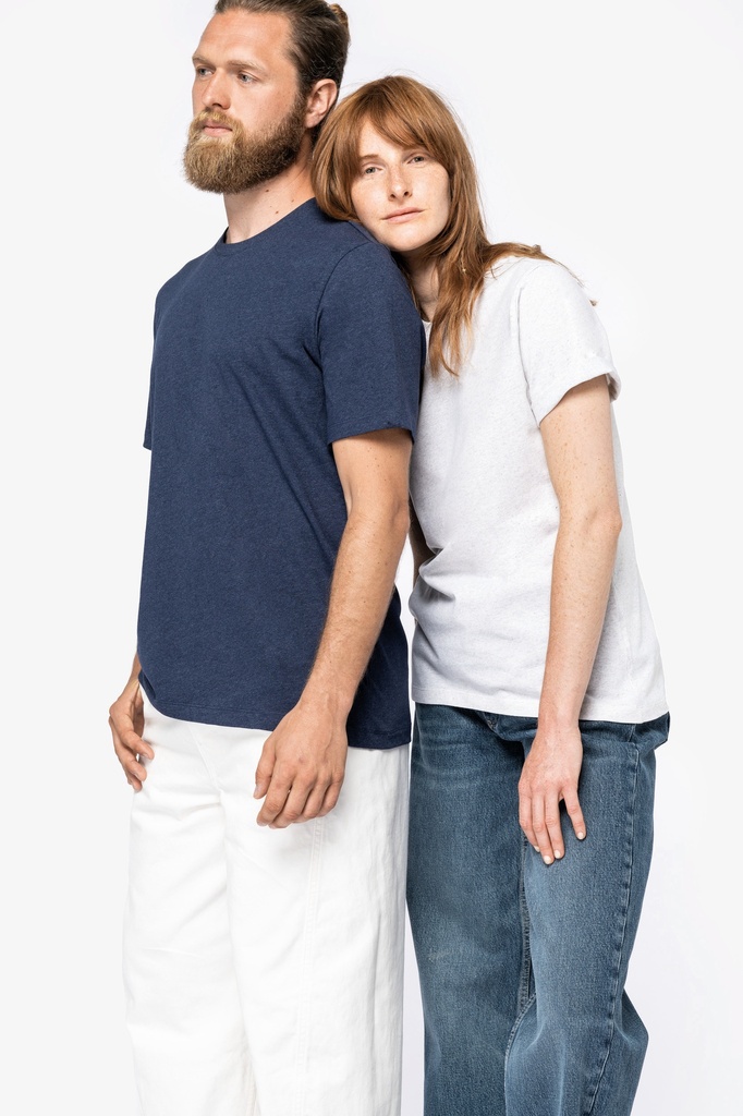 [122103] T-shirt recyclé  unisexe 160g (s, recycled anthracite heather)