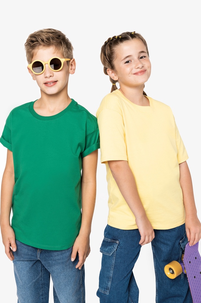 [122107] T-shirt manches tombantes enfant - 200g (4/6 ans, black)