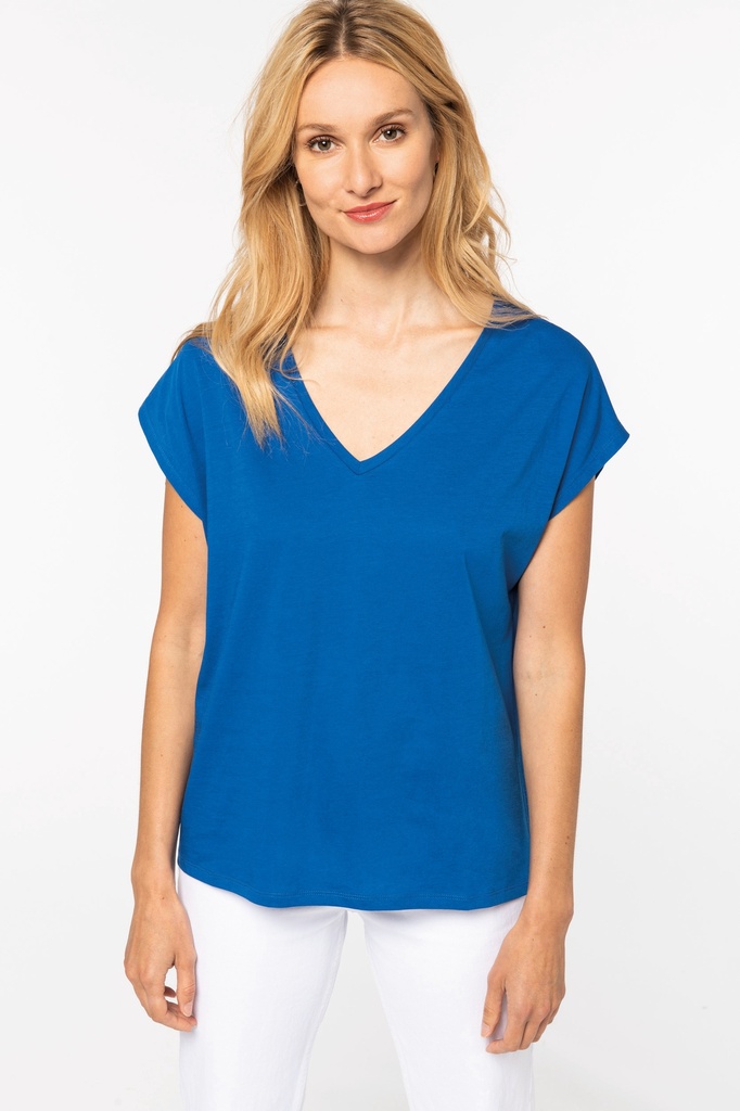 [122105] T-shirt oversize femme - 130g (s, black)