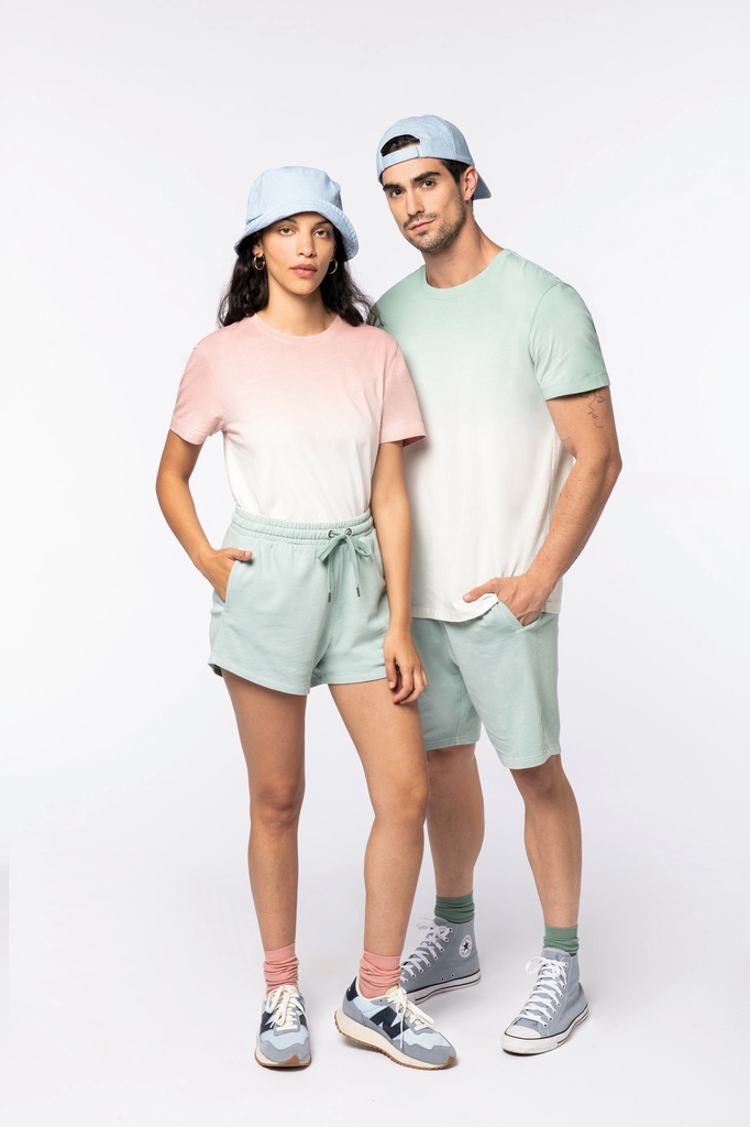 [122116] T-shirt Dip Dye unisexe - 180g/m² (s, dip dye aquamarine)
