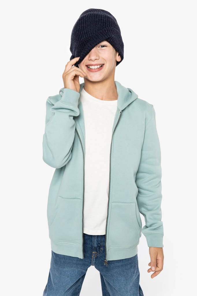 [122118] Sweat à capuche zippé Enfant - 350g (4/6 ans, black)
