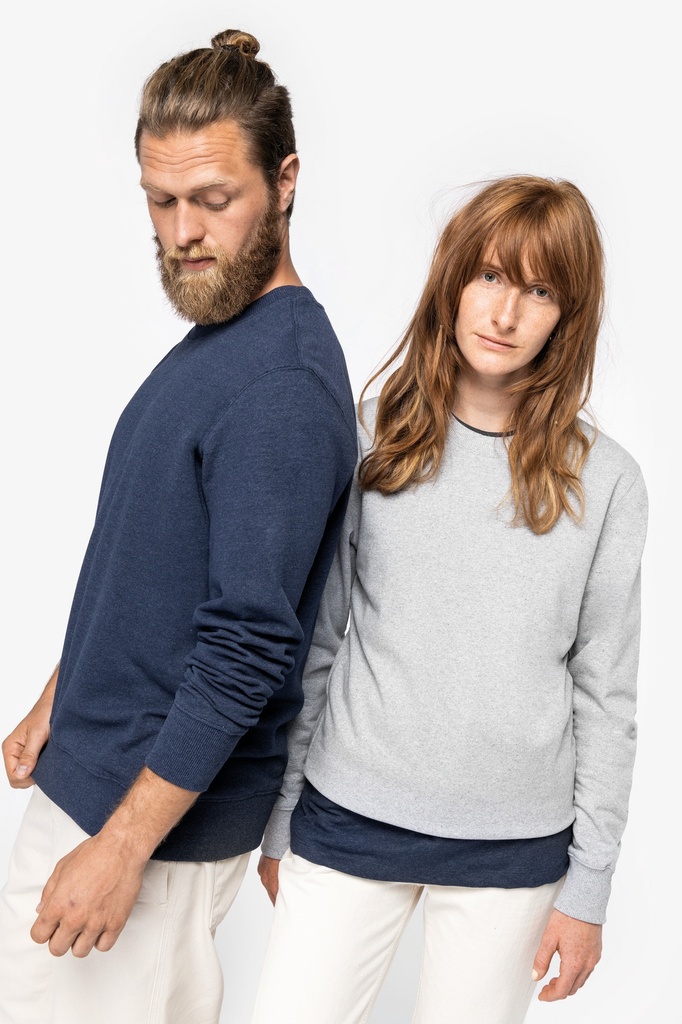 [122122] Sweat recyclé unisexe - 300g (s, recycled anthracite heather)