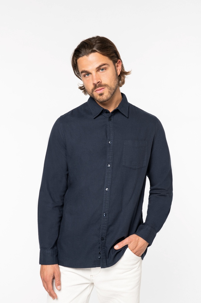 [122147] Chemise en flanelle  homme - 170g (s, black)