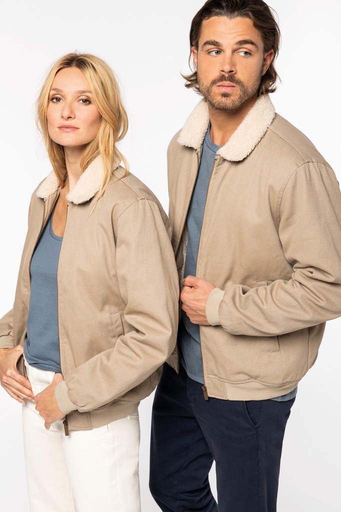 [122155] Veste col sherpa unisexe - 380g (s)