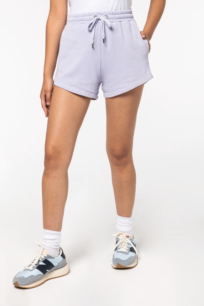 [122168] Short Terry280 femme - 280g (s, washed navy blue)