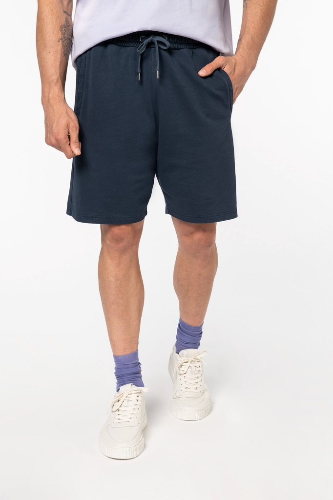 [122169] Short Terry280 homme - 280g (s, washed navy blue)