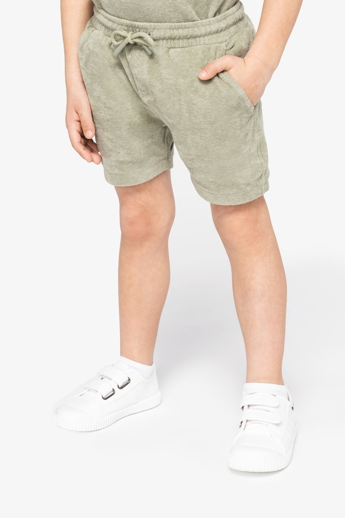[122170] Short Terry Towel Garçon - 210g (4/6 ans, mineral grey)
