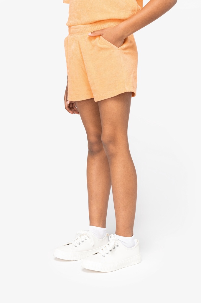 [122171] Short Terry Towel Fille - 210g (4/6 ans, apricot)