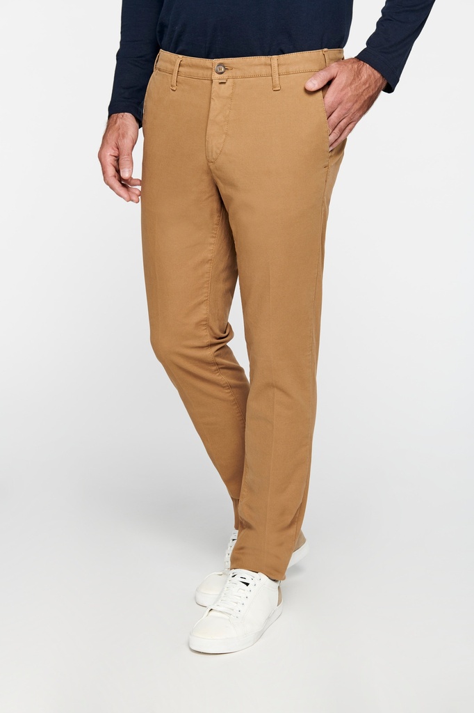 [122180] Pantalon Chino homme - 290g (36 fr, washed dark navy)