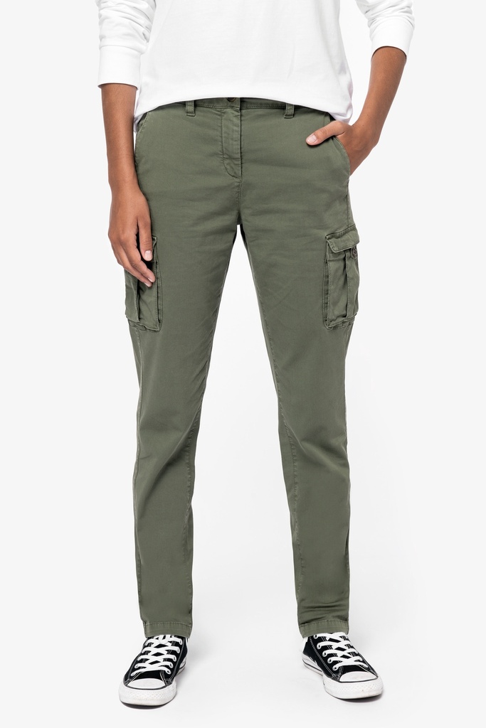 [122186] Pantalon cargo femme -250g (34 fr, washed black)