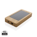 Batterie de secours solaire 10.000mAh en bambou Sunwick