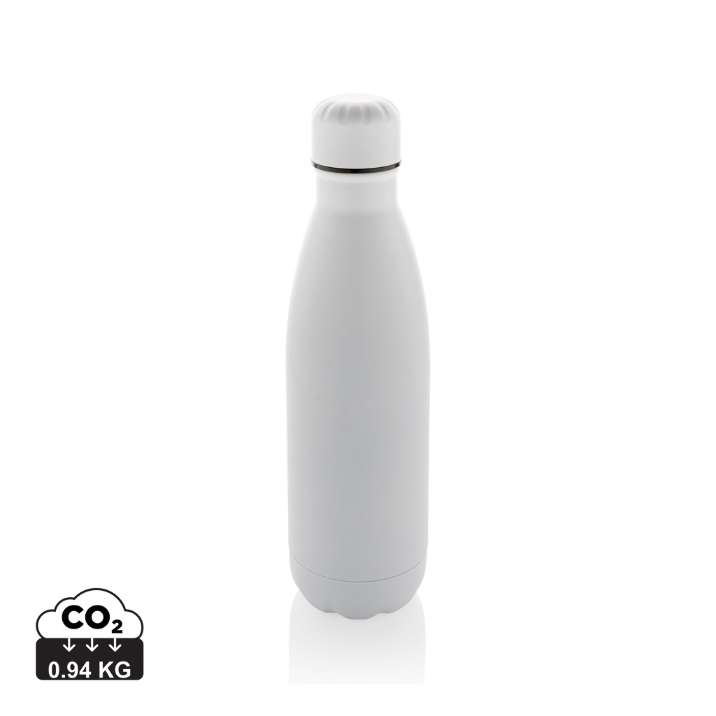 [KX116796] Bouteille d'eau en acier inox recyclé certifié RCS Eureka (blanc)