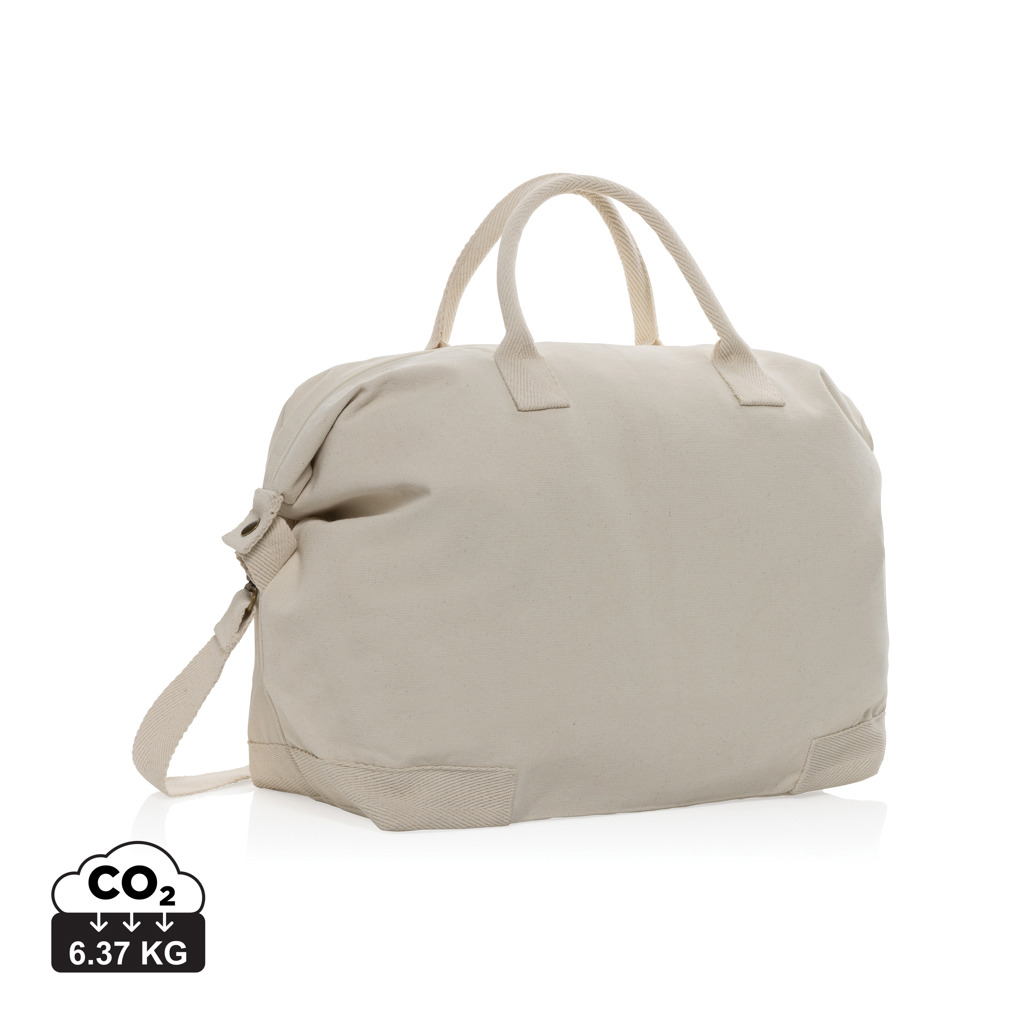 [KX104189] Sac week-end en toile recyclée 500 g/m² AWARE™ Kezar (blanc)