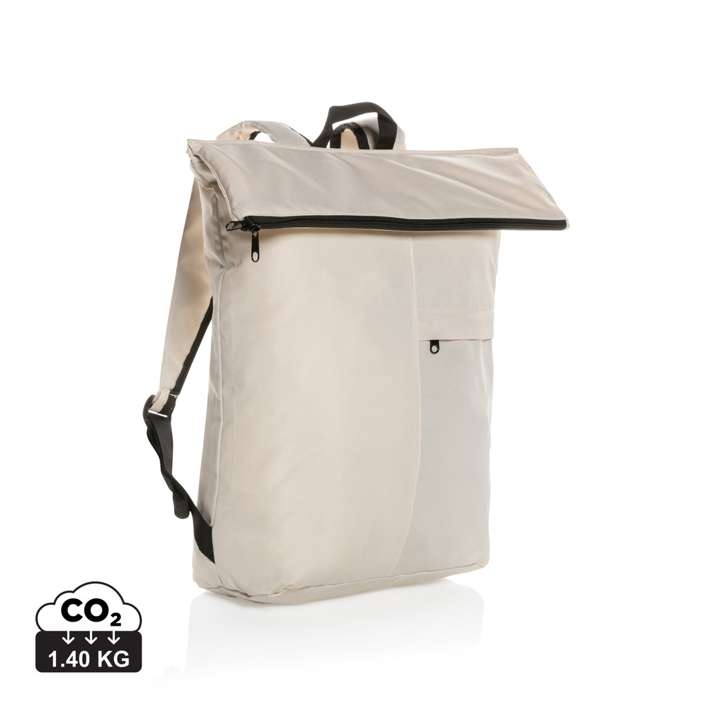 [KX104229] Sac à dos pliable Dillon en rPET AWARE™ (blanc)