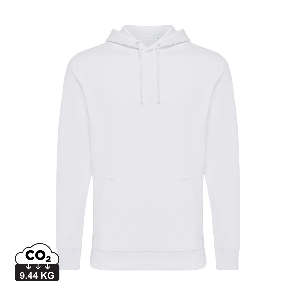 Sweat à capuche en coton recyclé et non teinté Iqoniq Jasper