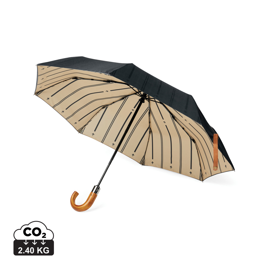 [KX131302] VINGA Parapluie 21" automatique en rPET 190T AWARE™ (noir)